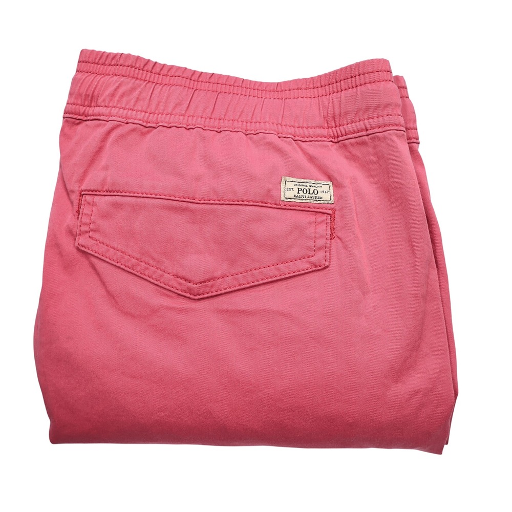 POLO RALPH LAUREN Women's Size 10 Salmon Coral Pink Cotton Cargo Jogger Pants